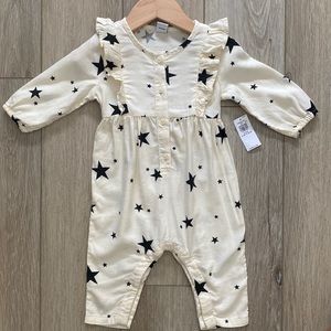 Old Navy Baby Girls 6-12 Star Print One Piece NWT
